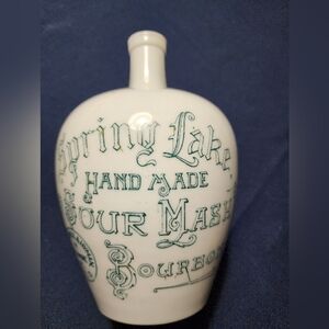 Anitque Ceramic Spring Lake Sour Mash Bourbon Decanter